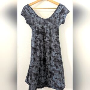 Pact Grey/Black Dress With Cross Back